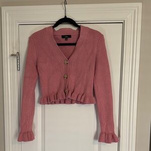 Lulu's Soft Pink Ruffle Cardigan
